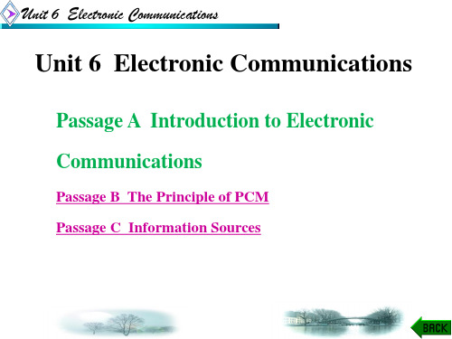 电子信息专业英语——13+unit+6+Electronic+Communication