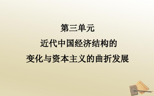 晚清中国经济结构的变化和民族工业的兴起 课件