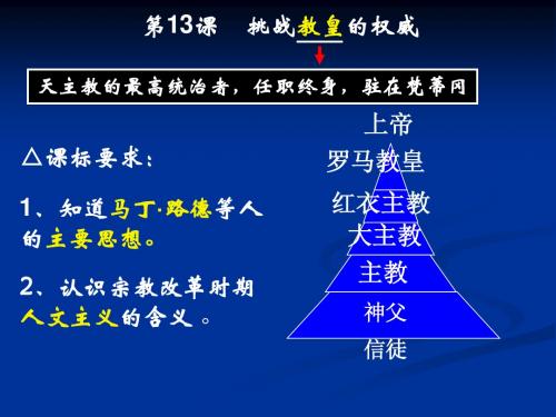 第13课 挑战教皇的权威