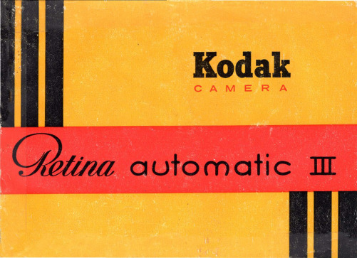 科达Kodak RETINA自动III摄影机说明书