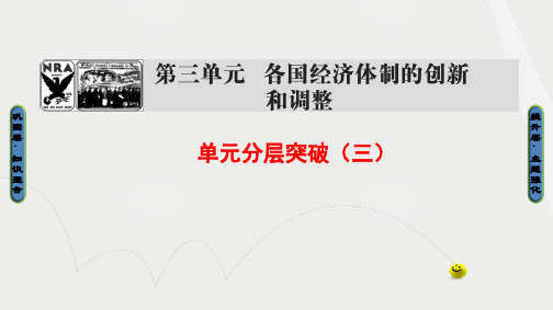 高中历史第3单元各国经济体制的创新和调整单元分层突破课件岳麓版必修2