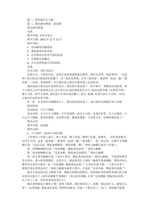 蒙氏除法板教案