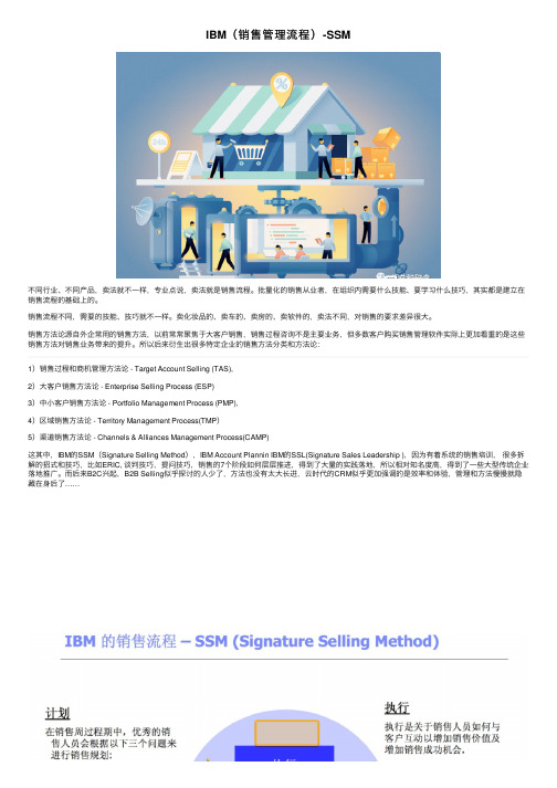 IBM（销售管理流程）-SSM