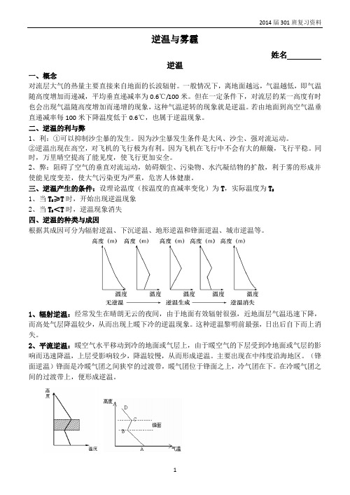 18逆温与雾霾