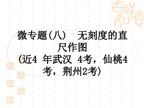 人教版中考数学考点系统复习 第七章 作图与图形变换 微专题(八)无刻度的直尺作图