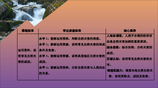 2020高中地理第三章常见自然灾害及其成因第一课时地震灾害与地质灾害、气象灾害与洪涝灾害课件中图版