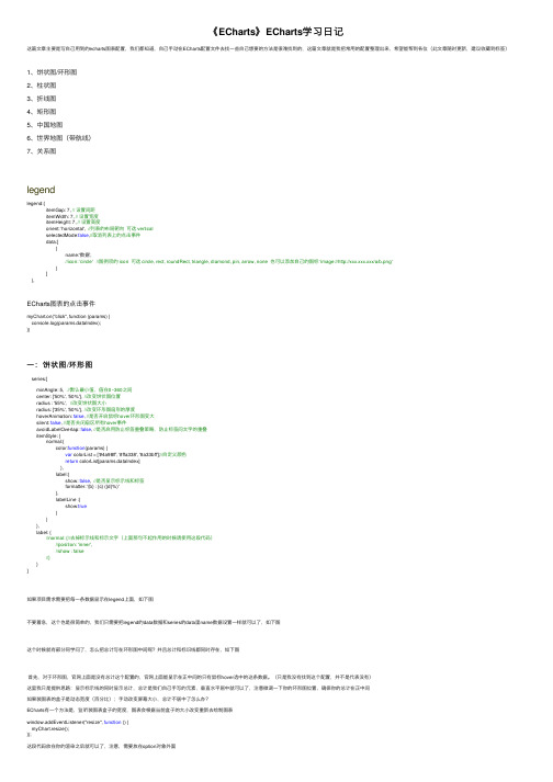 《ECharts》ECharts学习日记