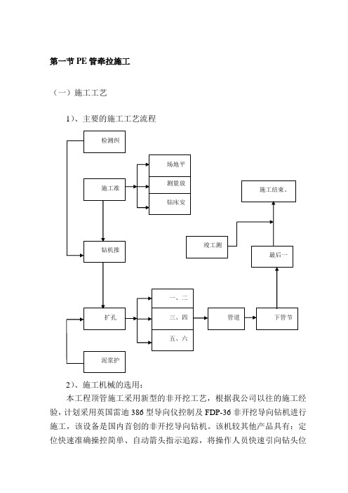 PE管牵拉施工