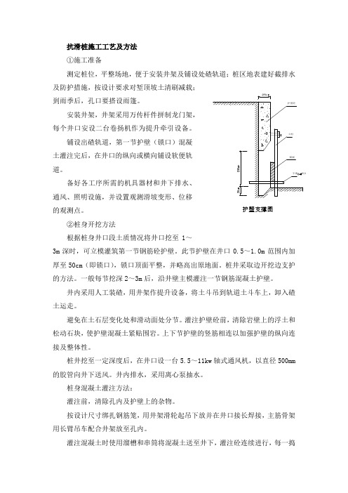 (完整版)抗滑桩施工工艺及方法