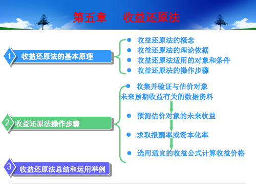 第五章__房地产估价方法之收益还原法