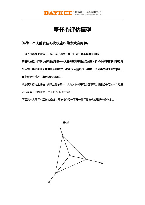 责任心评估模型