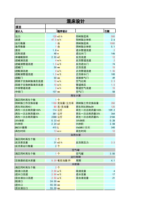 混床设计