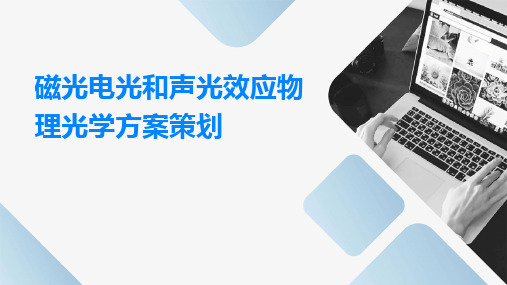 磁光电光和声光效应物理光学方案策划