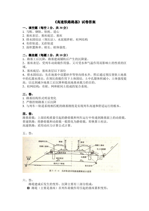 高速铁路路基答案