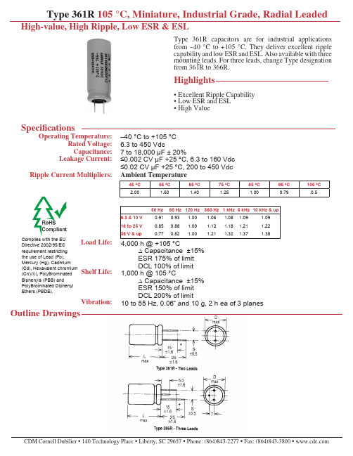 361R332M6R3EK2中文资料