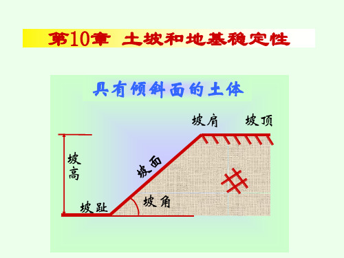 土力学-第10章土坡和地基的稳定性