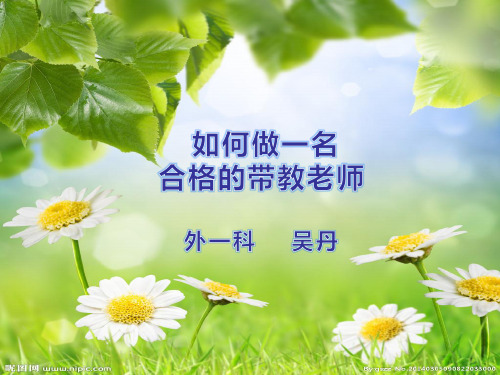 如何做一名合格的带教老师ppt课件