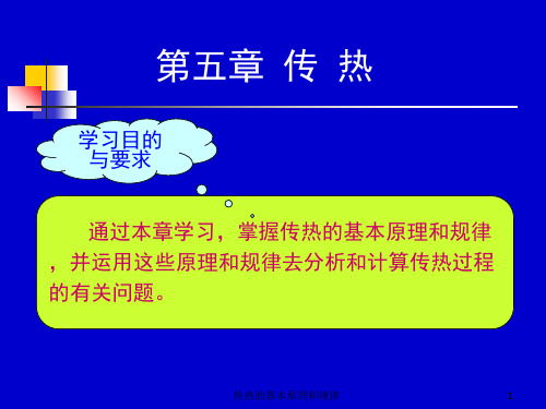 传热的基本原理和规律 ppt课件