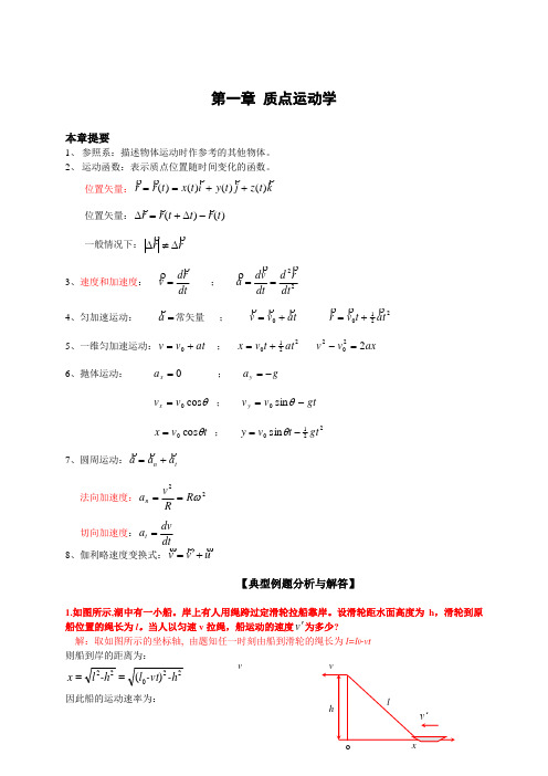 理工科大学物理知识点总结及典型例题解析