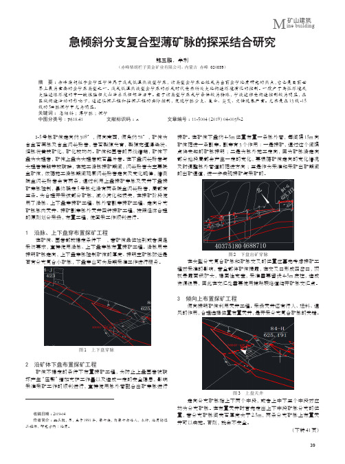 急倾斜分支复合型薄矿脉的探采结合研究