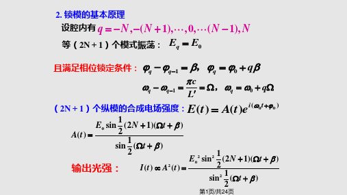 激光特性的控制PPT课件