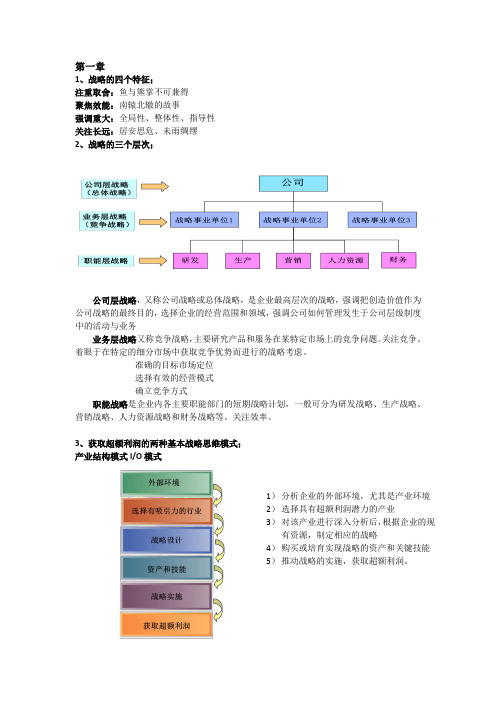 战略管理复习资料