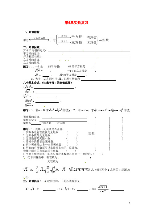 山东省临沂市青云镇中心中学七年级数学下册《第6章 实