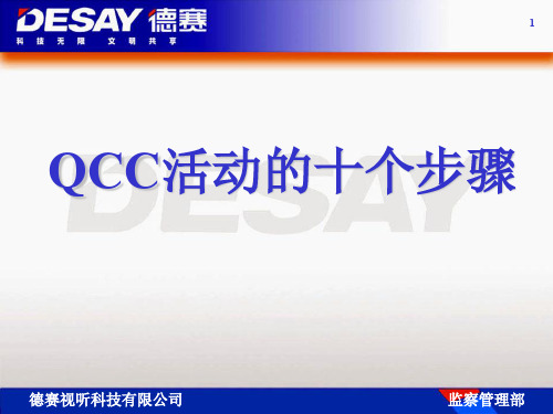 QCC活动的十个步骤 PPT课件