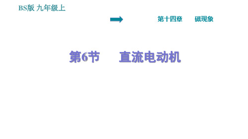 北师版九年级上册物理课件第14章1直流电动机(习题课件,26张)