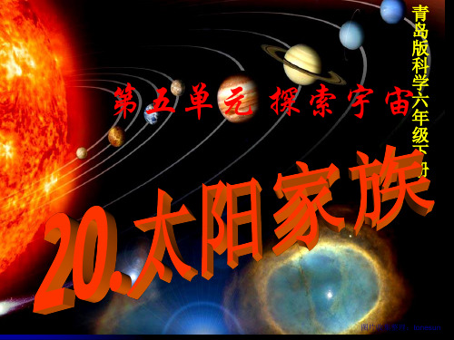 青岛版六年级科学下册20.太阳家族