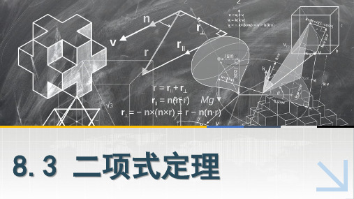 中职数学课件8.3二项式定理