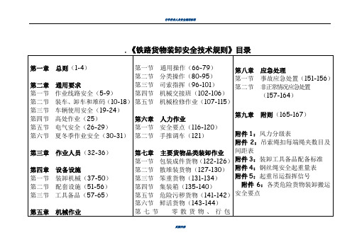 《铁路货物装卸安全技术规则》