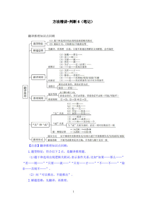 省考笔试系统班：方法精讲-判断6