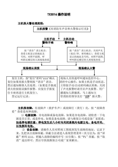 泰和安3016操作流程说明