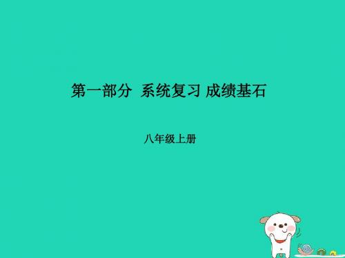 (滨州专版)2018年中考地理 第一部分 系统复习 成绩基石 八上 第2章 中国的自然环境(第3课时 中国的河流