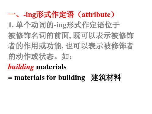 高中英语分词语法(46张ppt)