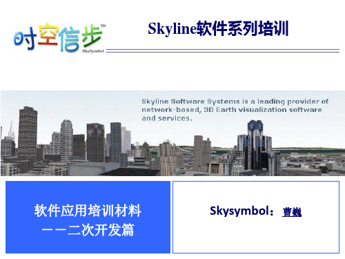 Skyline软件应用材料二次开发篇.ppt