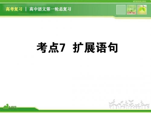 高考语文——扩展语句
