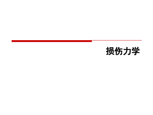 损伤力学PPT课件