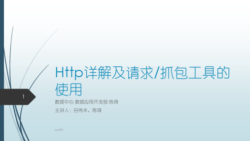 Http详解及请求抓包工具使用  ppt课件