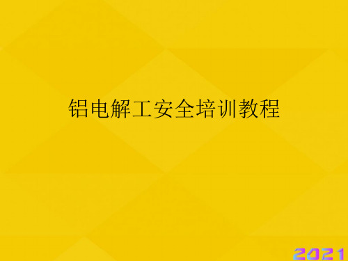 铝电解工安全培训教程优秀文档