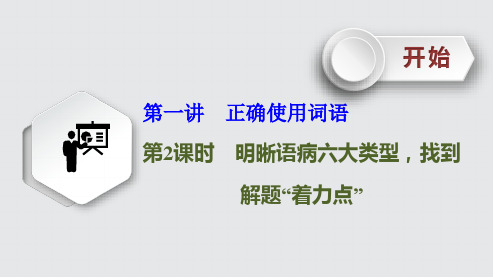 高考语文《明晰语病六大类型,找到解题“着力点”》课件