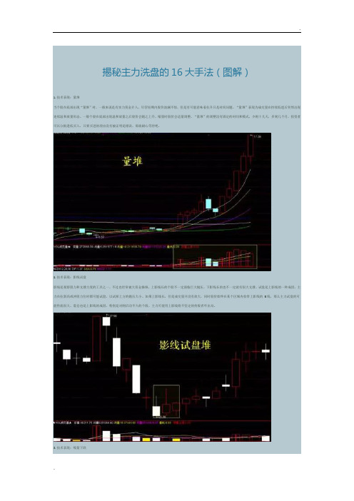 揭秘主力洗盘的16大手法(图解)