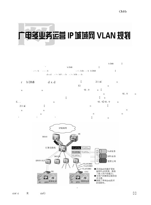 广电多业务运营IP城域网VLAN规划