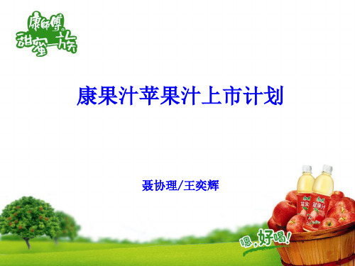 2007年康师傅康果汁苹果汁上市计划.