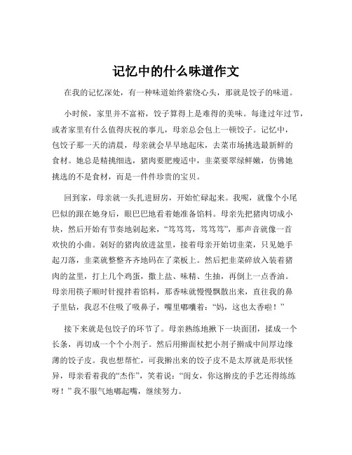 记忆中的什么味道作文