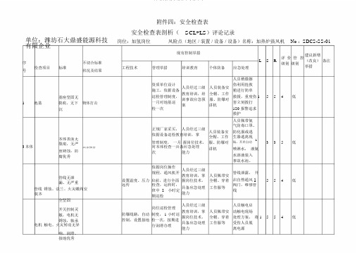 (完整版)设备设施安全检查表