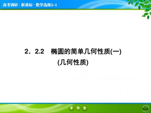 第2章2.2.2 椭圆的简单几何性质(一)