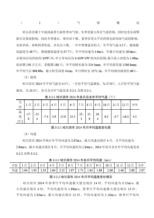 哈尔滨市气候概况