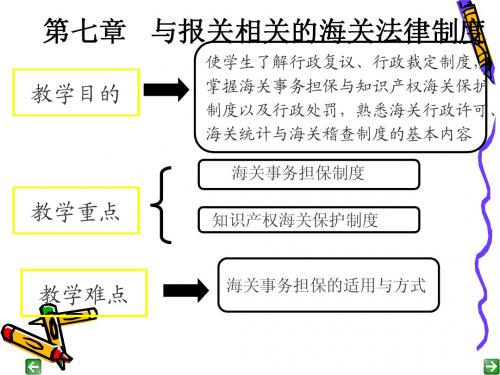 报关实务第七章节选